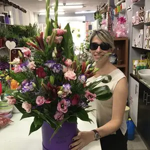 סידור פרחים בקופסא  #1